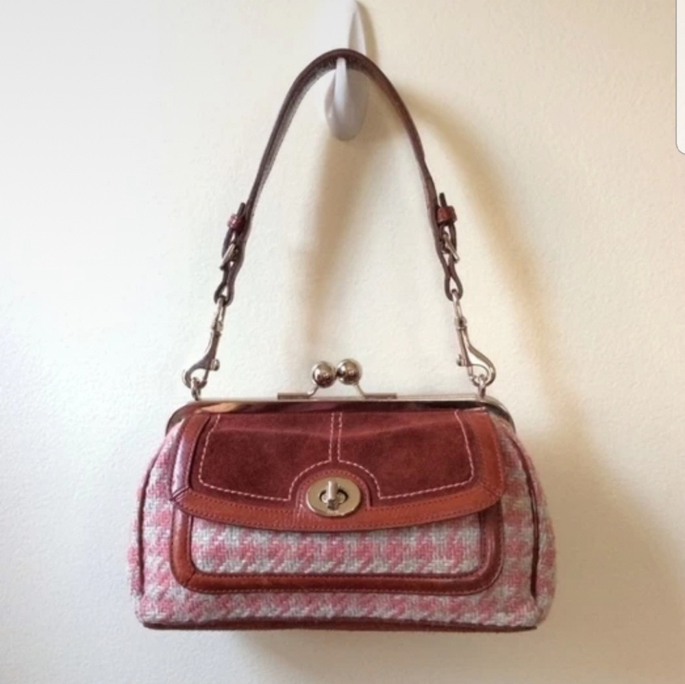 Coach Houndstooth Handbag
